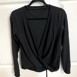 Lululemon long-sleeve cross-over top